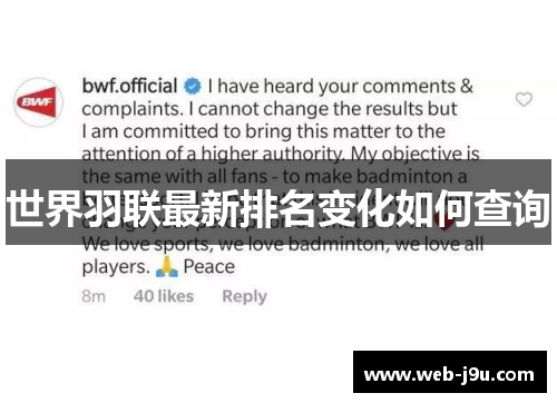 世界羽联最新排名变化如何查询